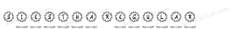 Siestha Regular字体转换